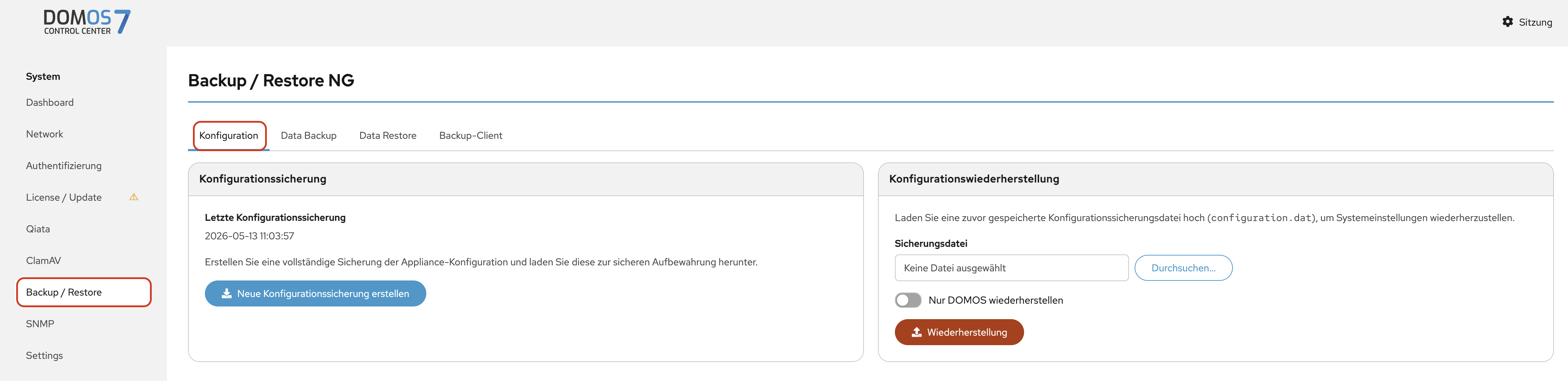 DOMOS7 BACKUP