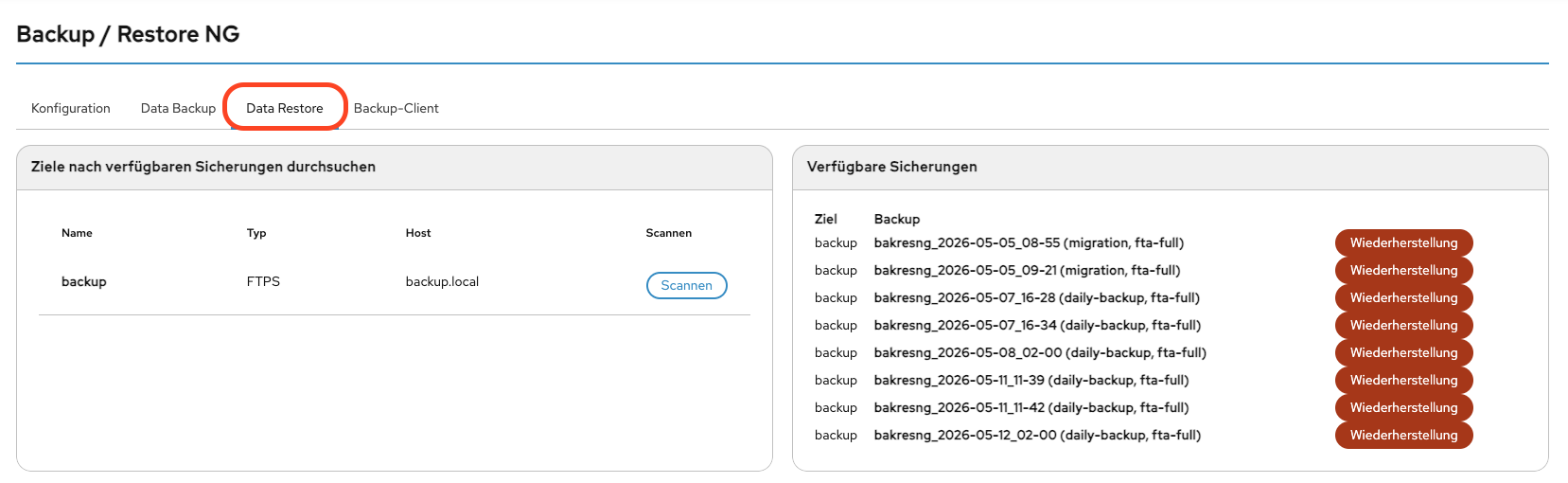 DOMOS7 BACKUP