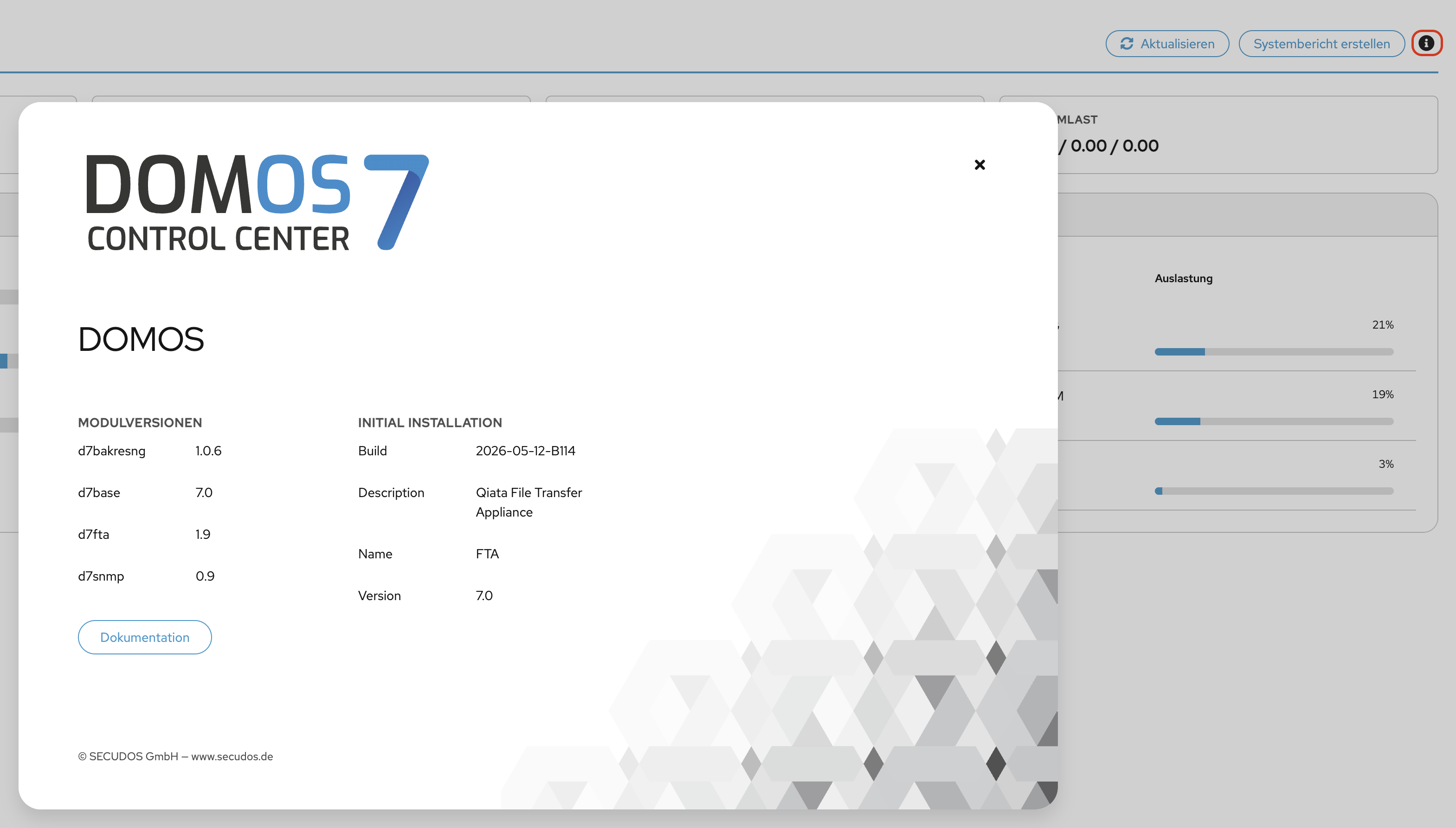DOMOS7 DASHBOARD