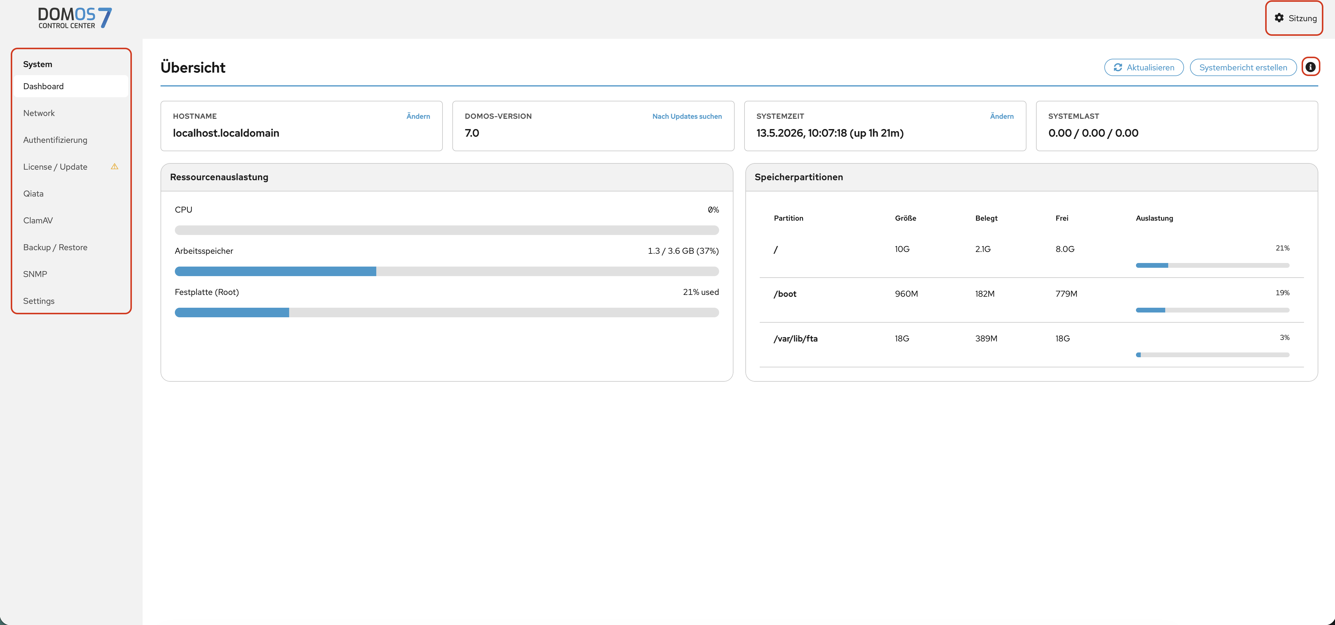 DOMOS7 DASHBOARD