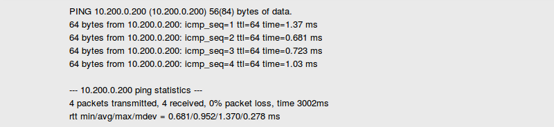 DOMOS Network Ping Sample