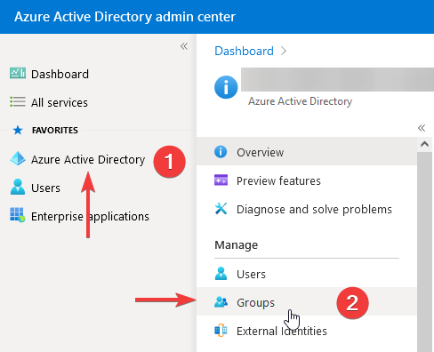 Groups in AzureAD