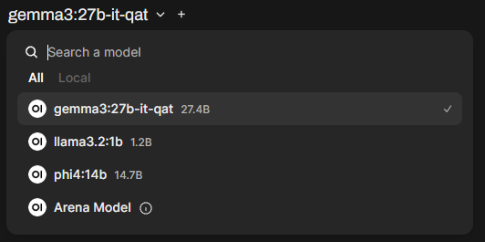 Installed models