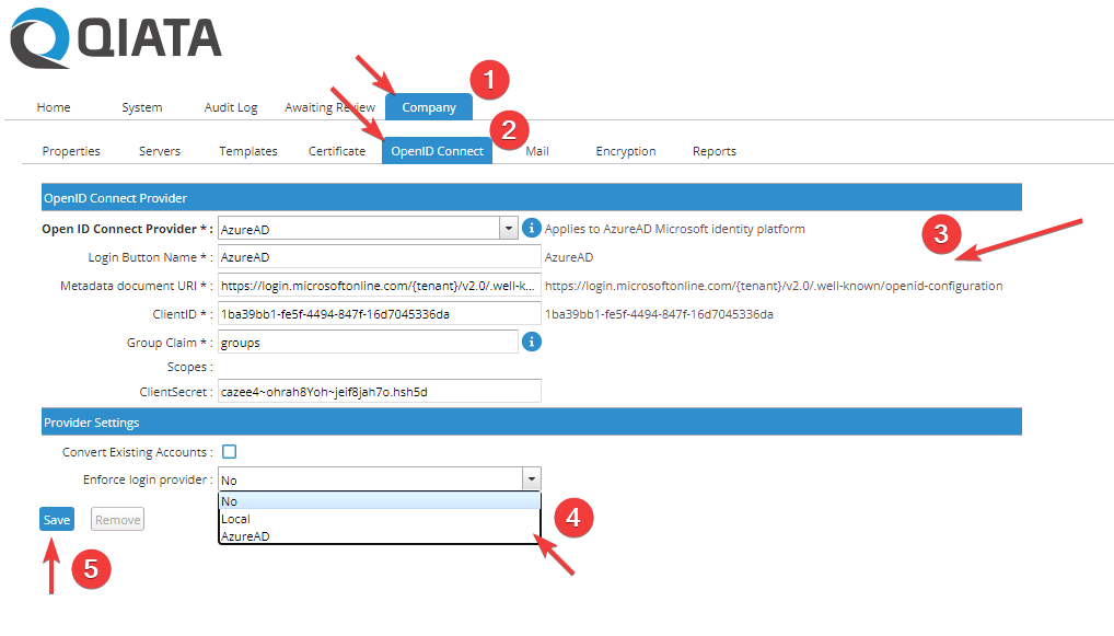 New OIDC Provider